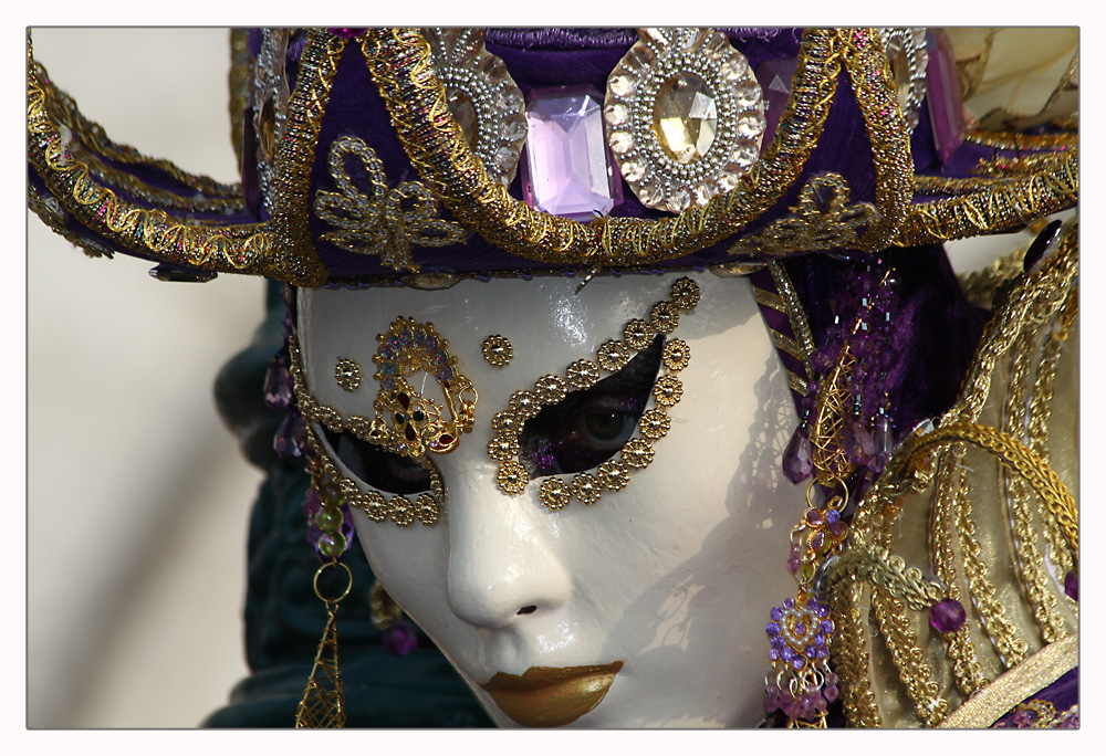 Maske im Karneval von Venedig