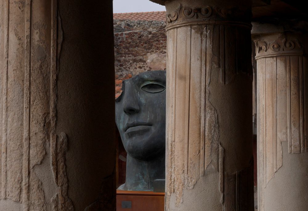 Maske in Pompeji