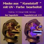 Maske mit Schwarzlicht - Effekt