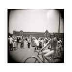 Masked Man on Bicycle . Mexico City 2006