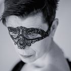 Masked woman ............