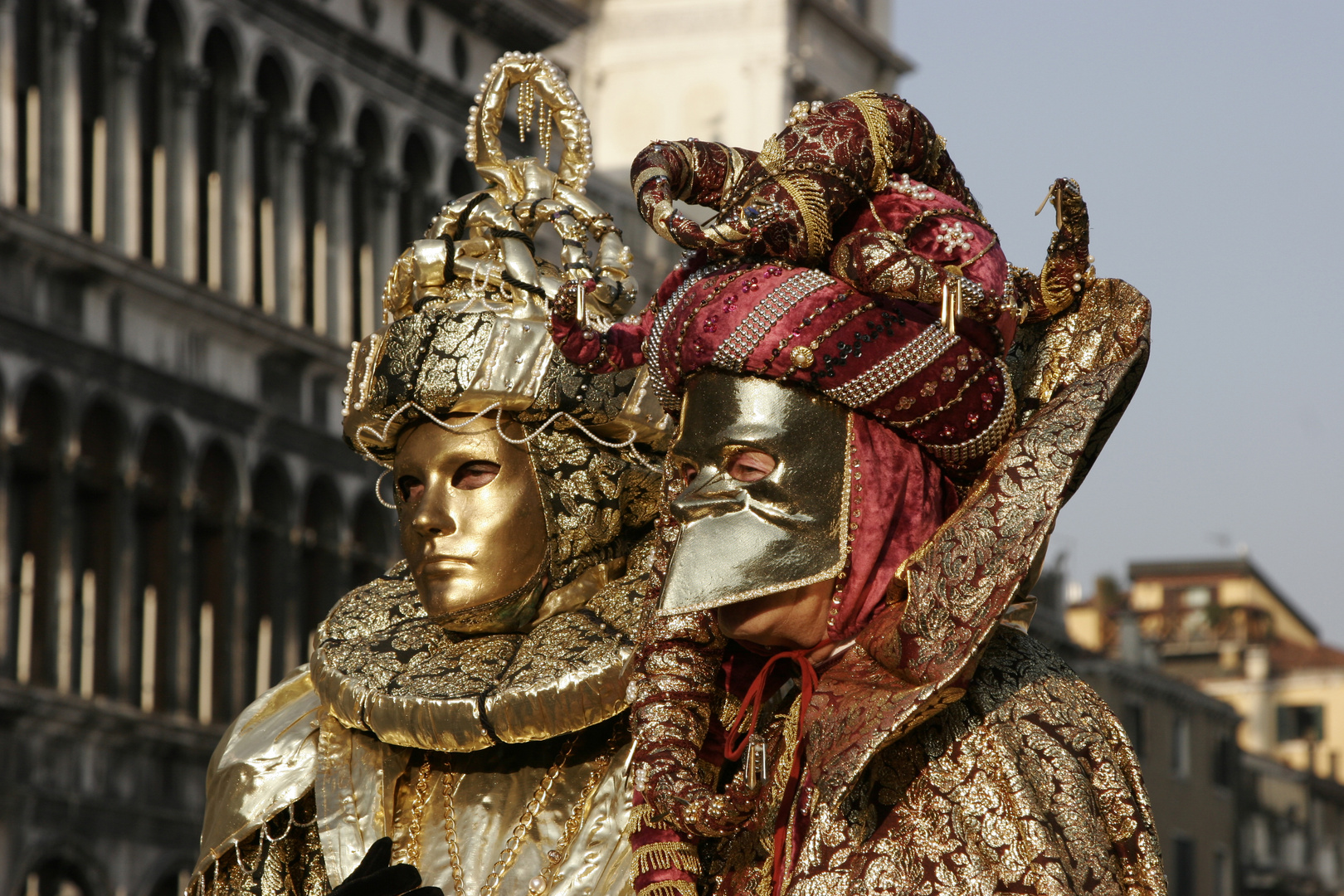 Masken aus Archiv von Karneval in Venedig