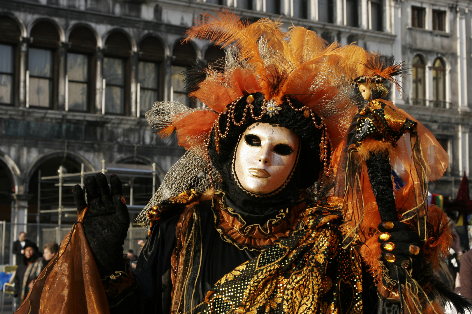 Masken aus Archiv von Karneval in Venedig