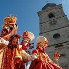 ... Masken in Remiremont, Vogesen ....