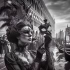 Maskenspiel in Venedig