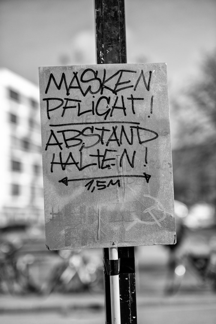 Maskentragen … … 