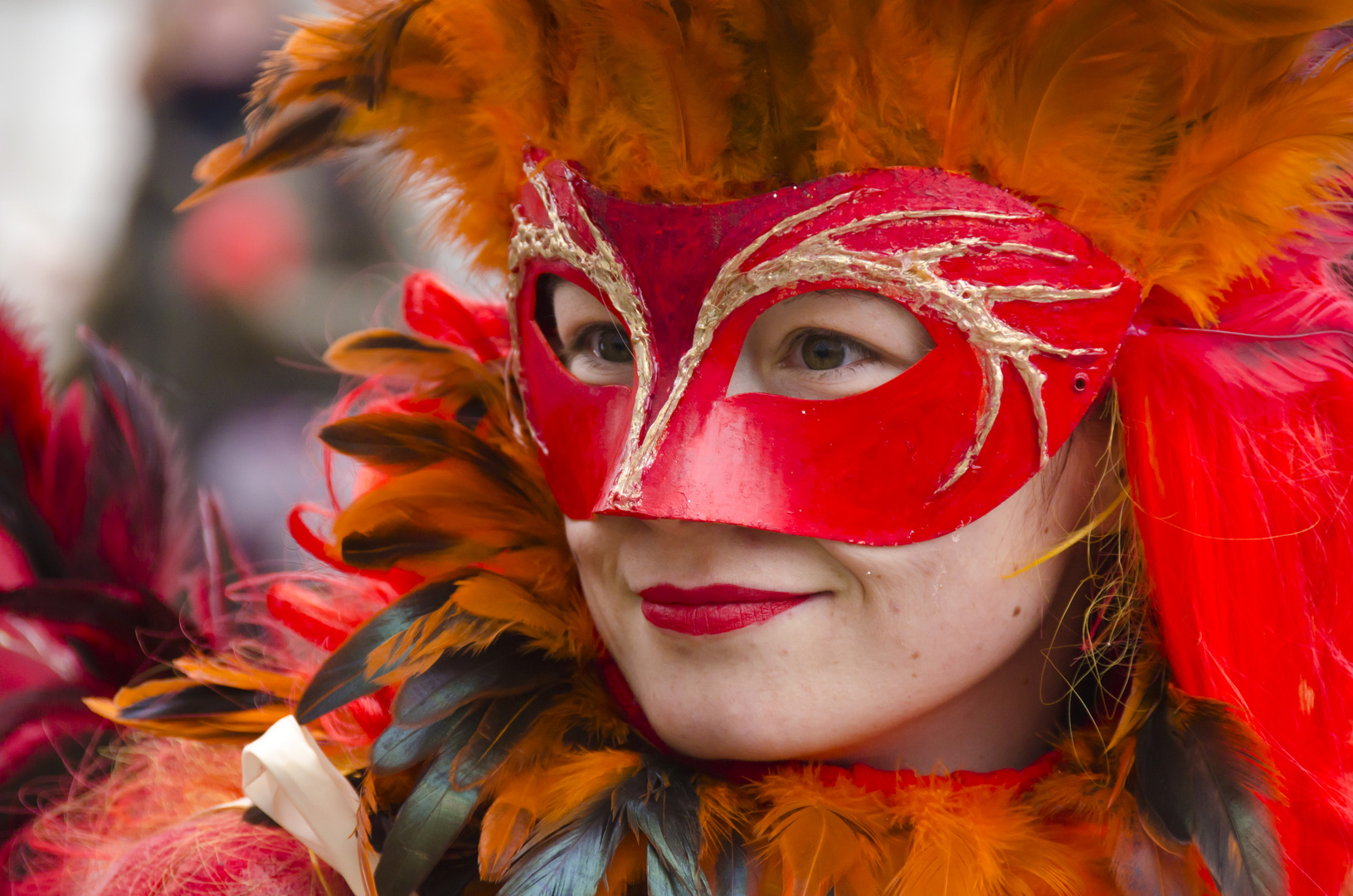 Maskenzauber... in rot