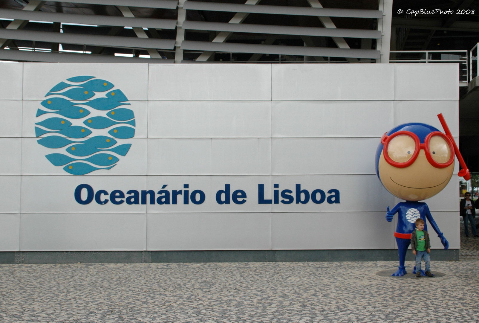 Maskottchen des Oceanario de Lisboa