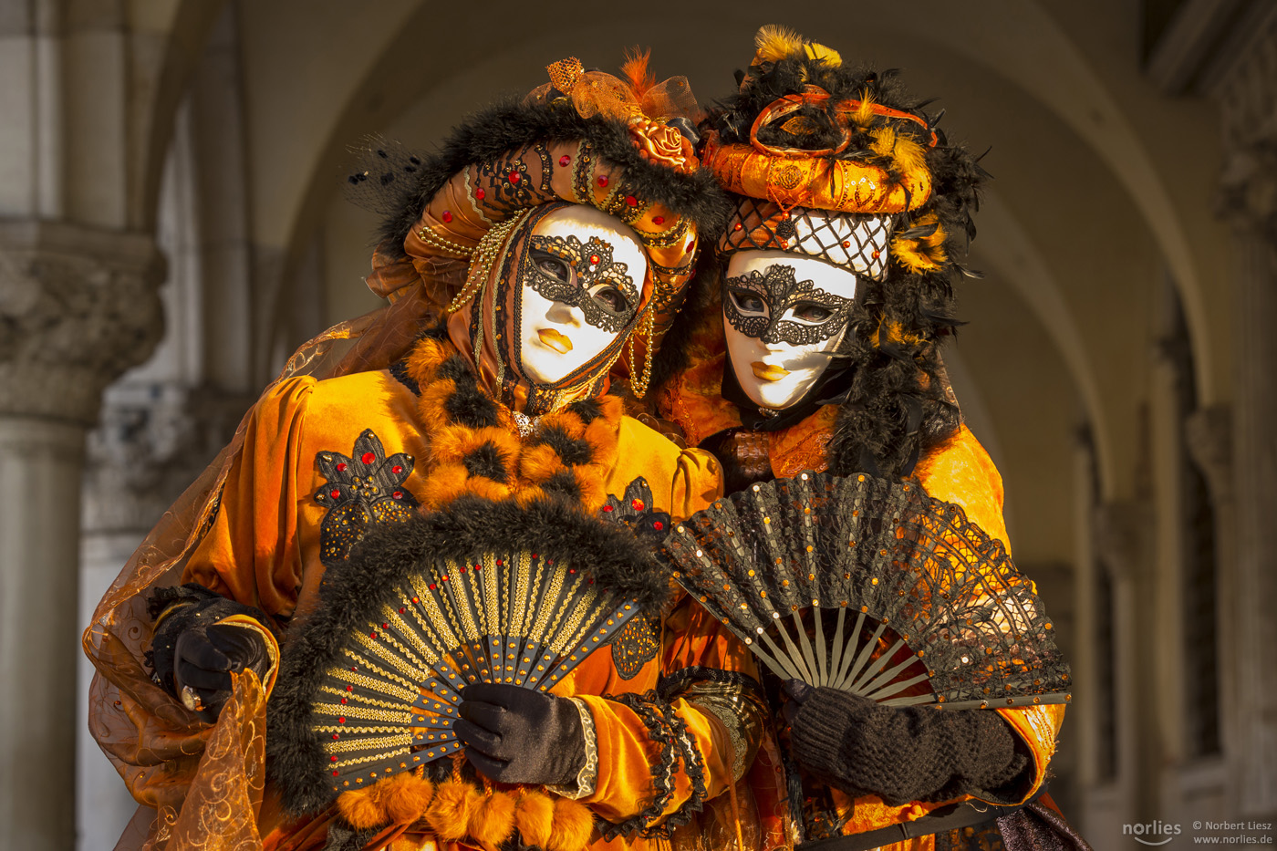 Masks in orange