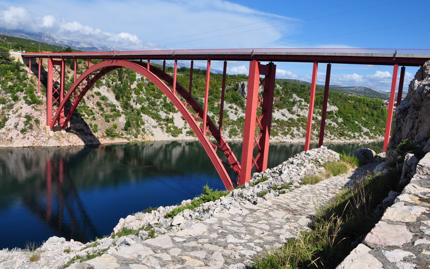 Maslenica-Brücke in Kroatien