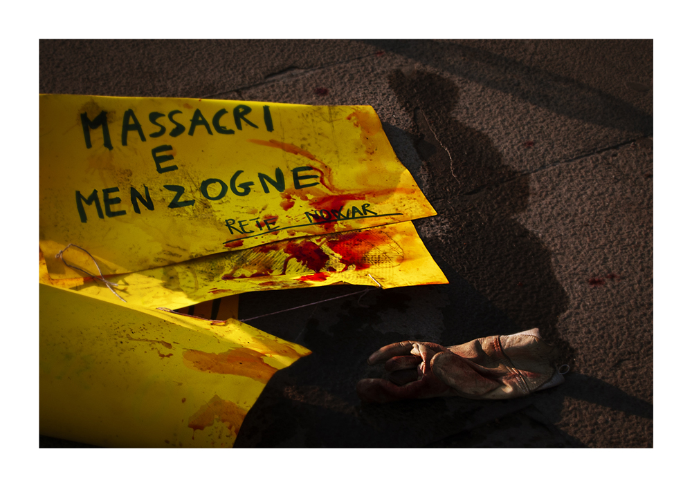 Massacres and lies - Roma 15 October 2011