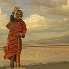 Massai am Lake Natron