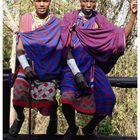 Massai at NgoroNgoro rim