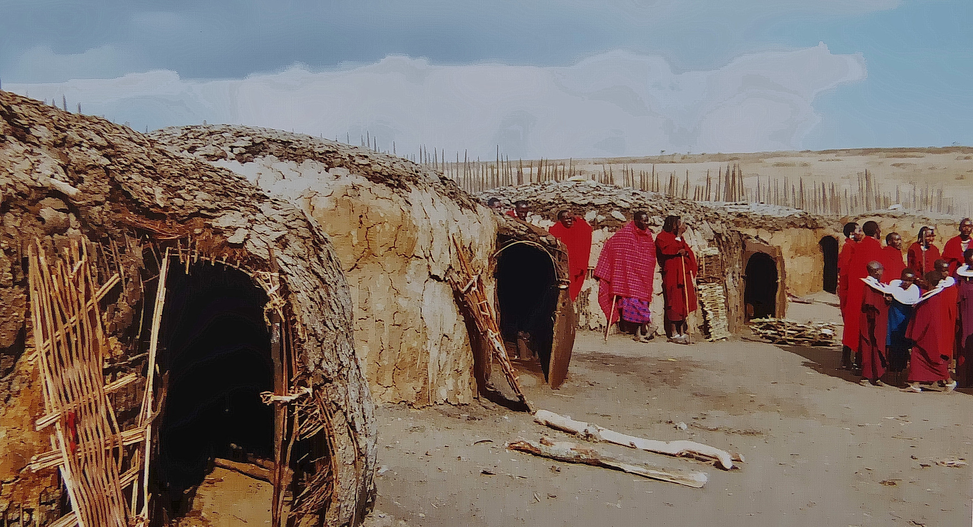 Massai Behausungen 1984