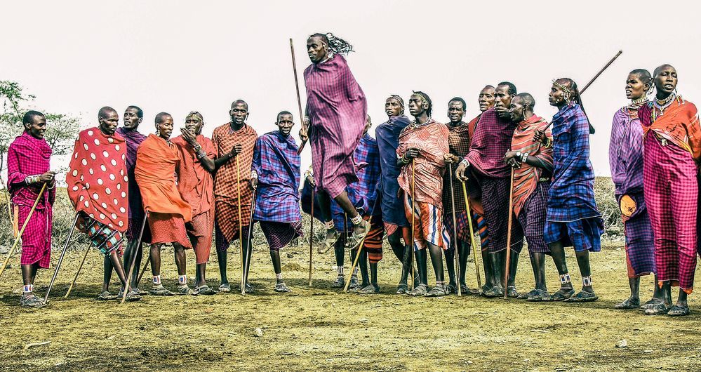 Massai beim Tanz