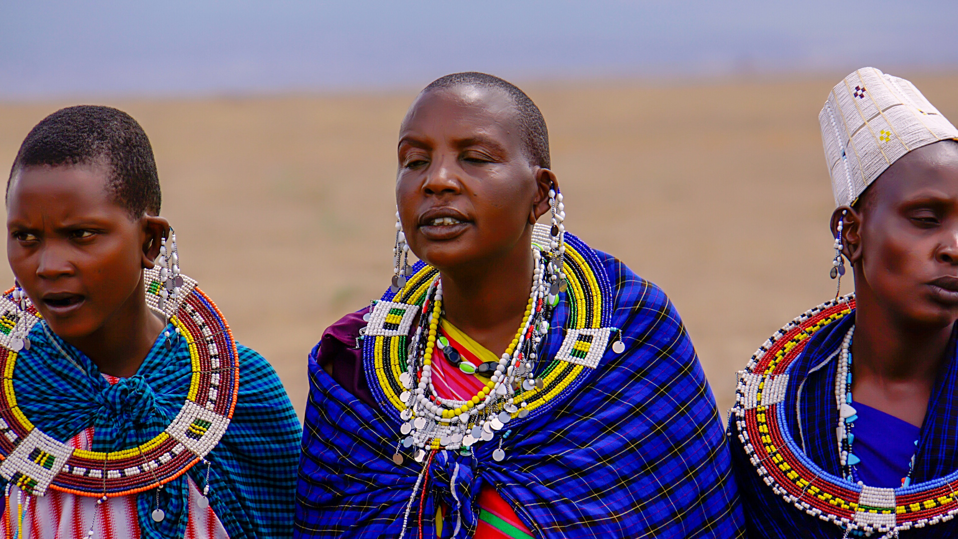 Massai Frauen im Ngorogoro Schutzgebiet