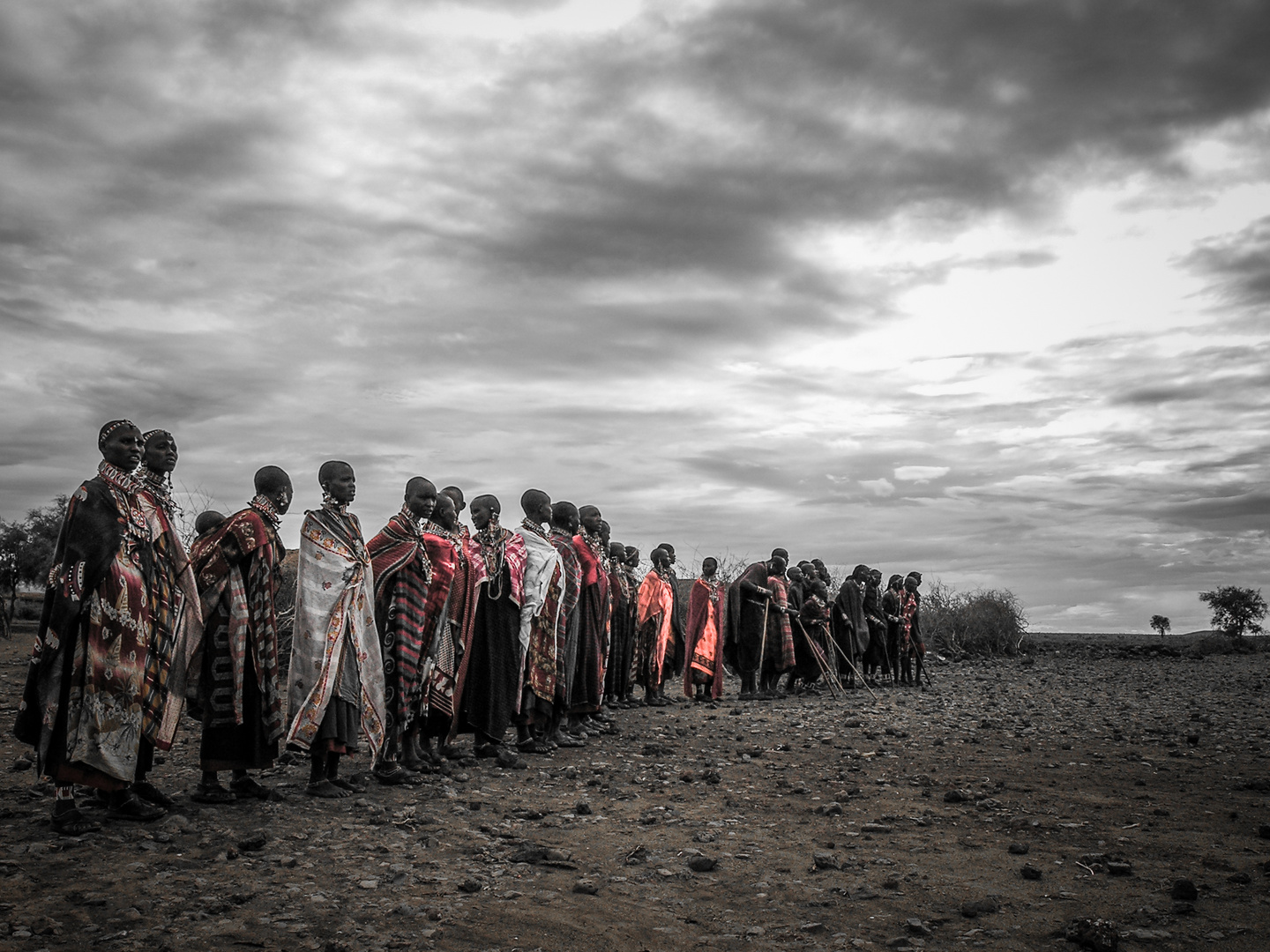 Massai im Amboseli