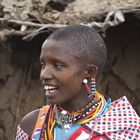 Massai Mädchen mit Ohrschmuck