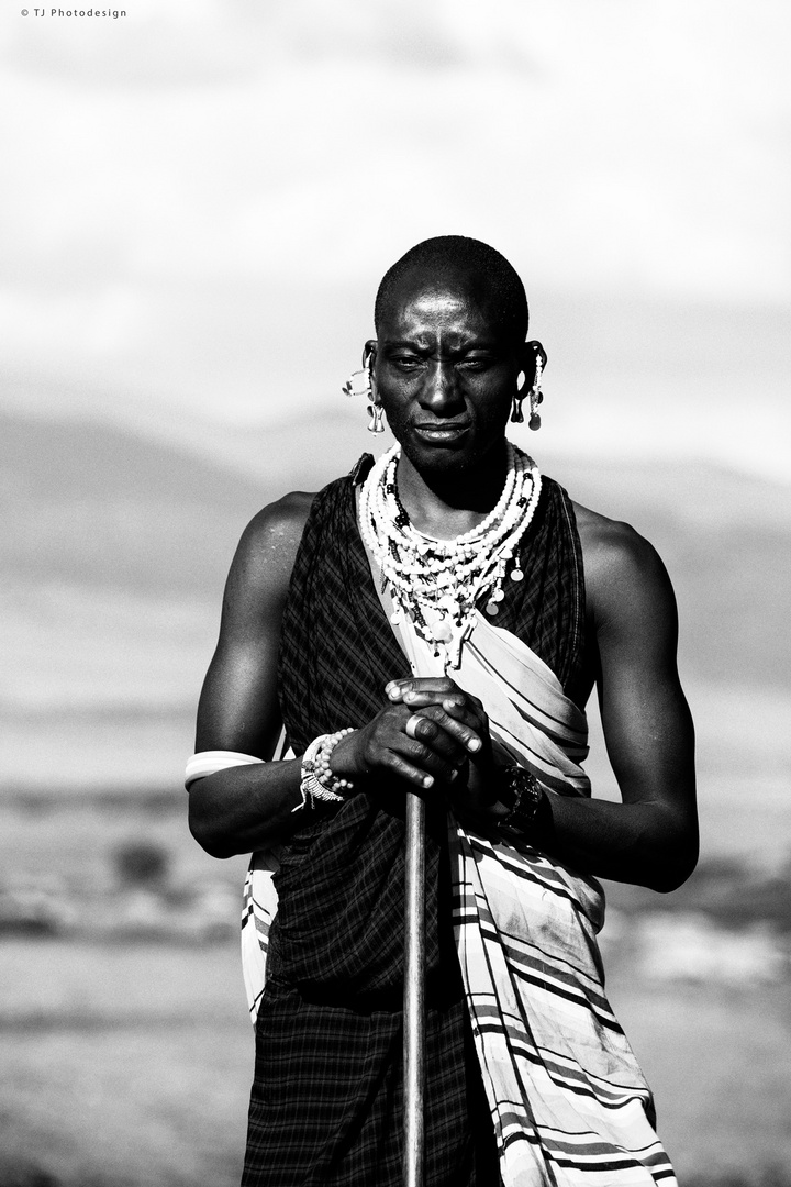 Massai-Warrior-5-BW