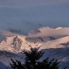 Massif du Mont Blanc le soir