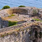 massive mauer der alten festung...