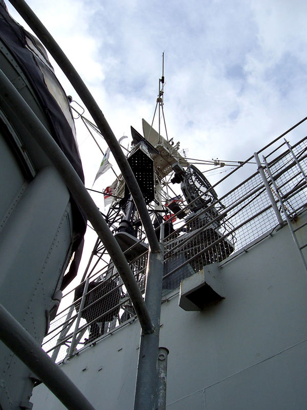 Mast der HMS Belfast