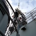 Mast der HMS Belfast