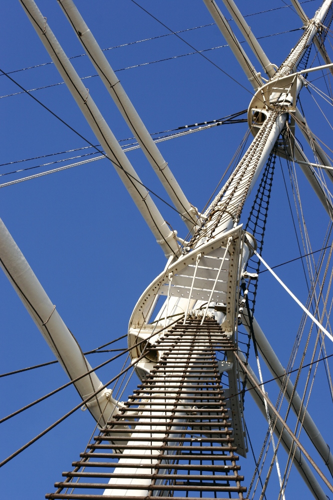 Mast der Rickmer Rickmers