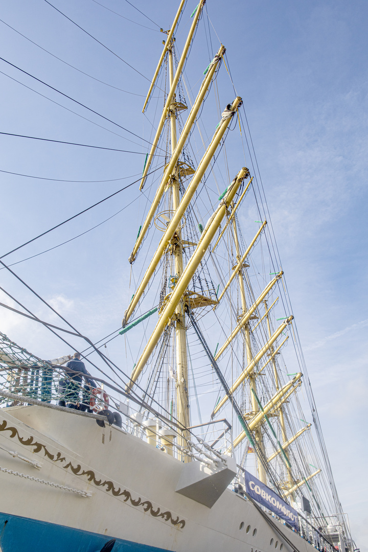 Masten des Russischen Großseglers MIR in Wilhelmshaven