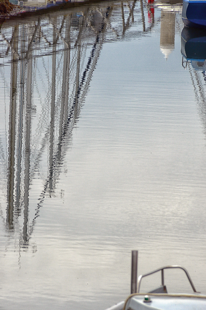 Masten und ein Boot