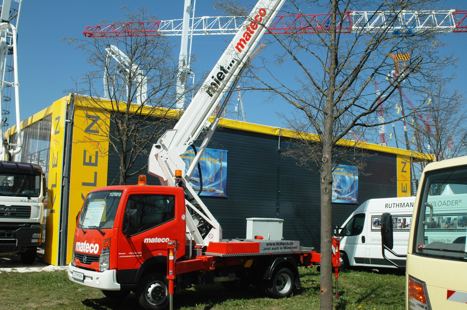 mateco AG, einer der Großen in Deutschland (hier: LKW Arbeitsbühne )