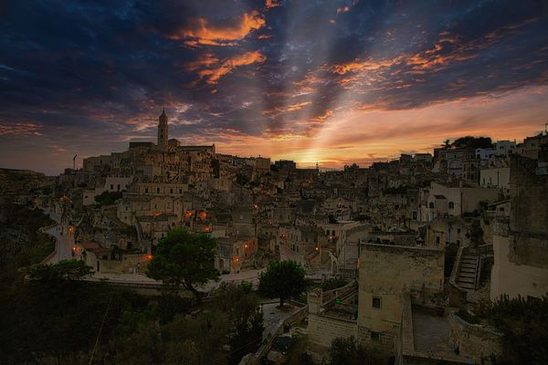 Matera al tramonto