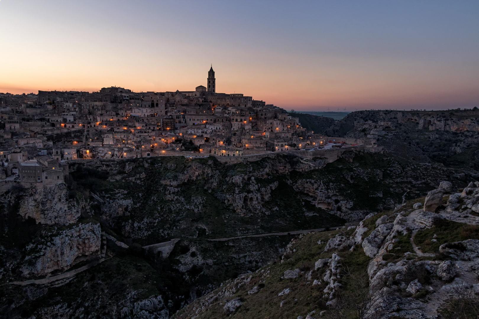 Matera am Abend