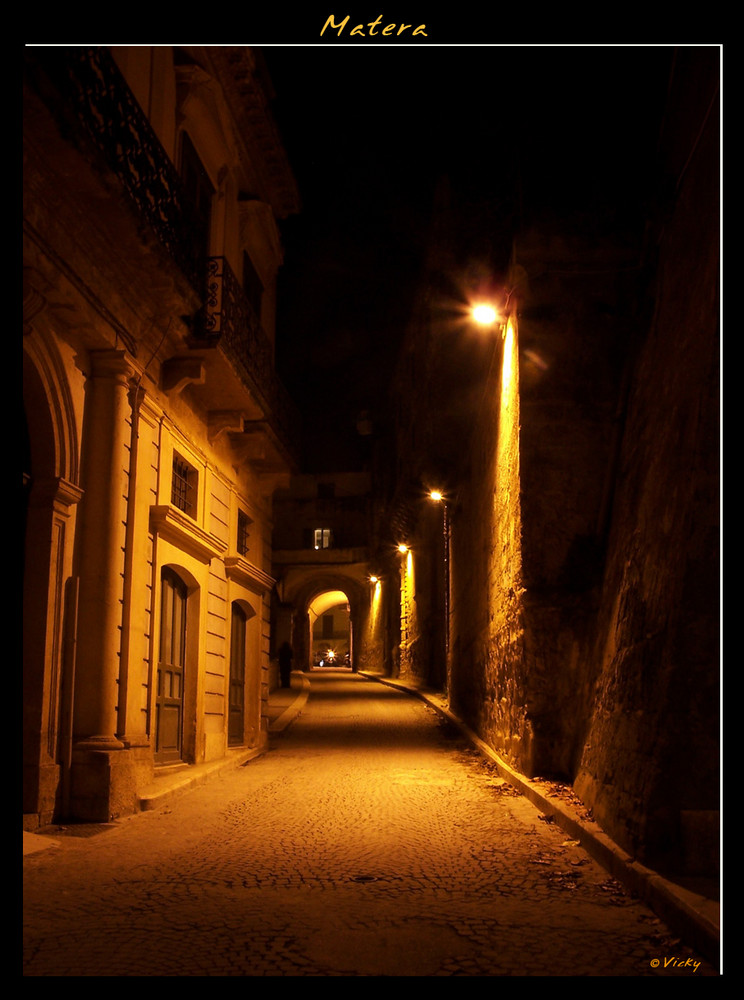 Matera... camminando di notte