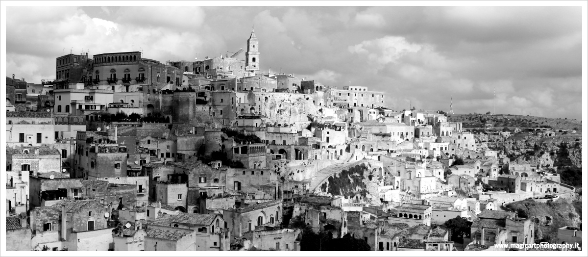 Matera - La Città Dei Sassi B/N