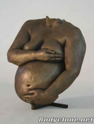 Maternity body casting belly cast lifecast sculpture