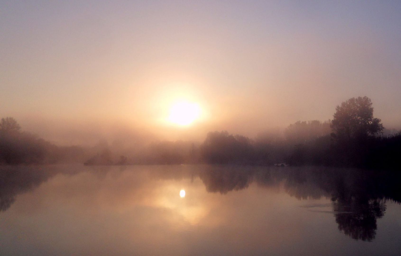 Matin brumeux sur le Gardon ...