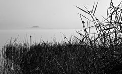 Matin brumeux sur le lac de Mimizan – Aureilhan