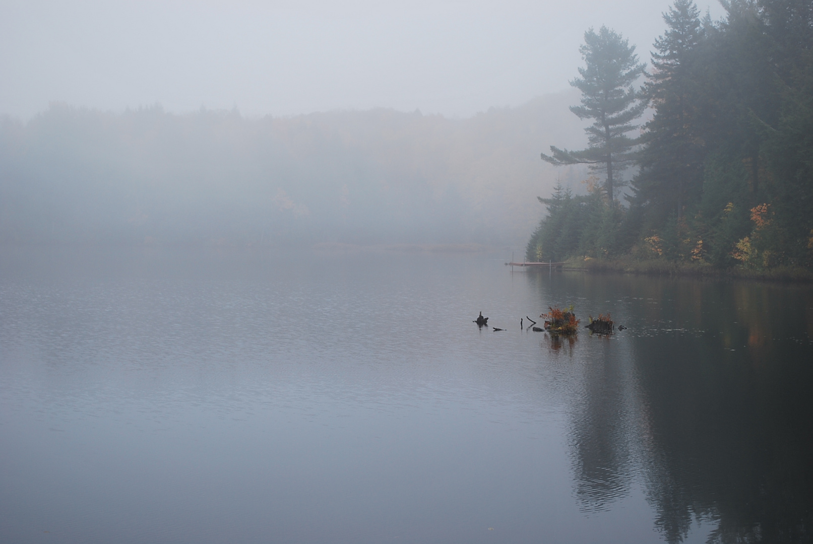 Matin d'automne sur le lac