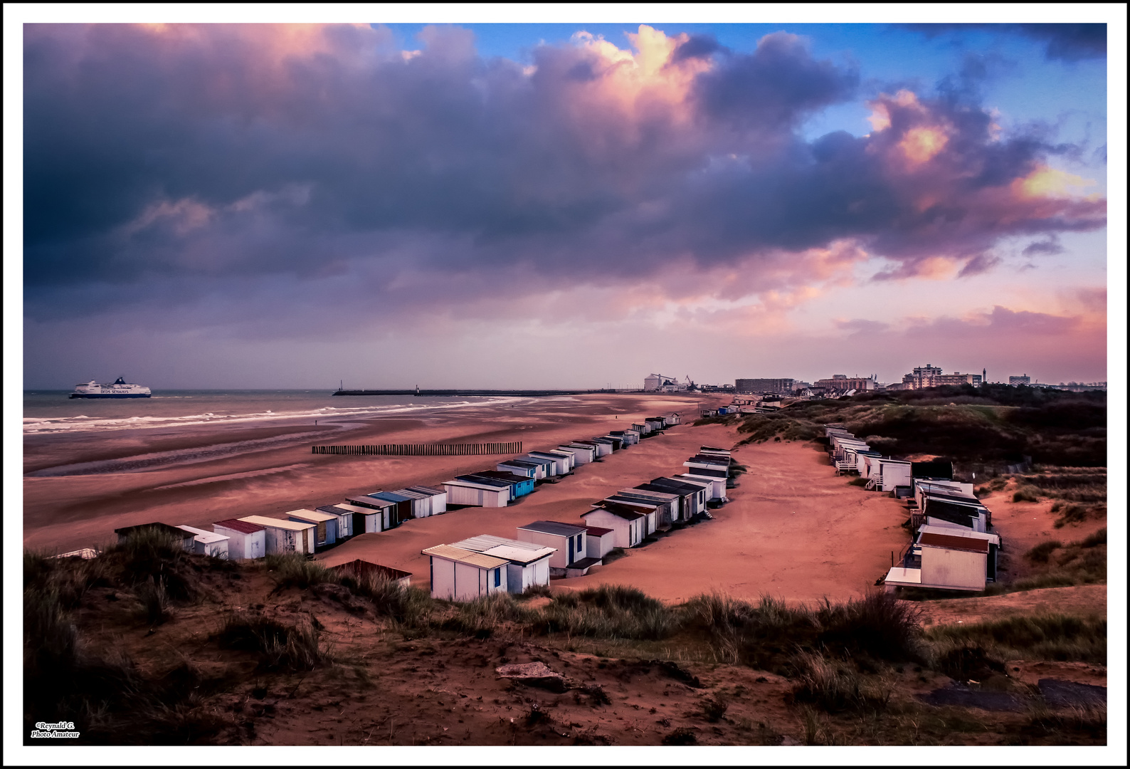 Matin d'hiver sur la plage.