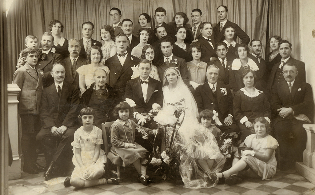 matrimonio di figurinai di Lucchio emigrati in America - anni 30