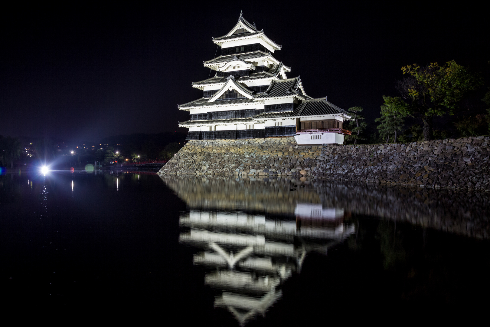 Matsumoto-Jo bei Nacht