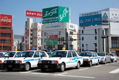 Matsumoto - Taxis at Station Square