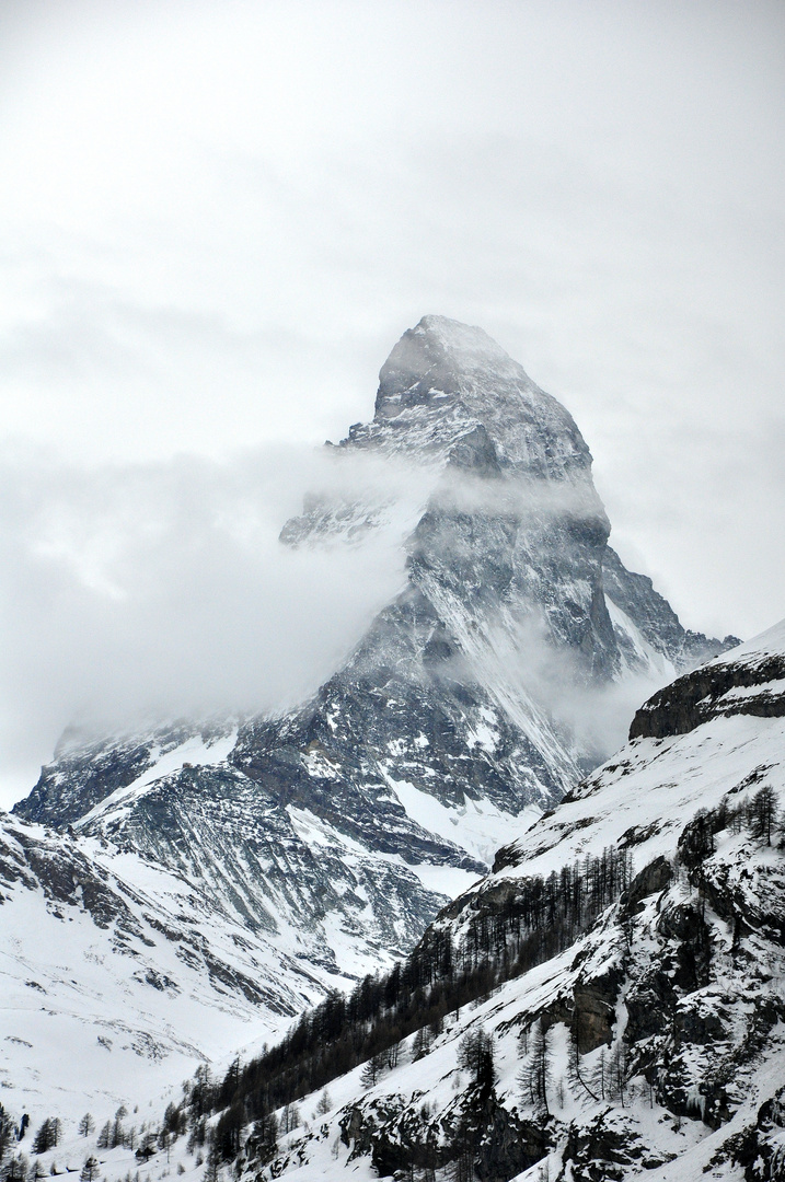 Matterhorn bei Nebel