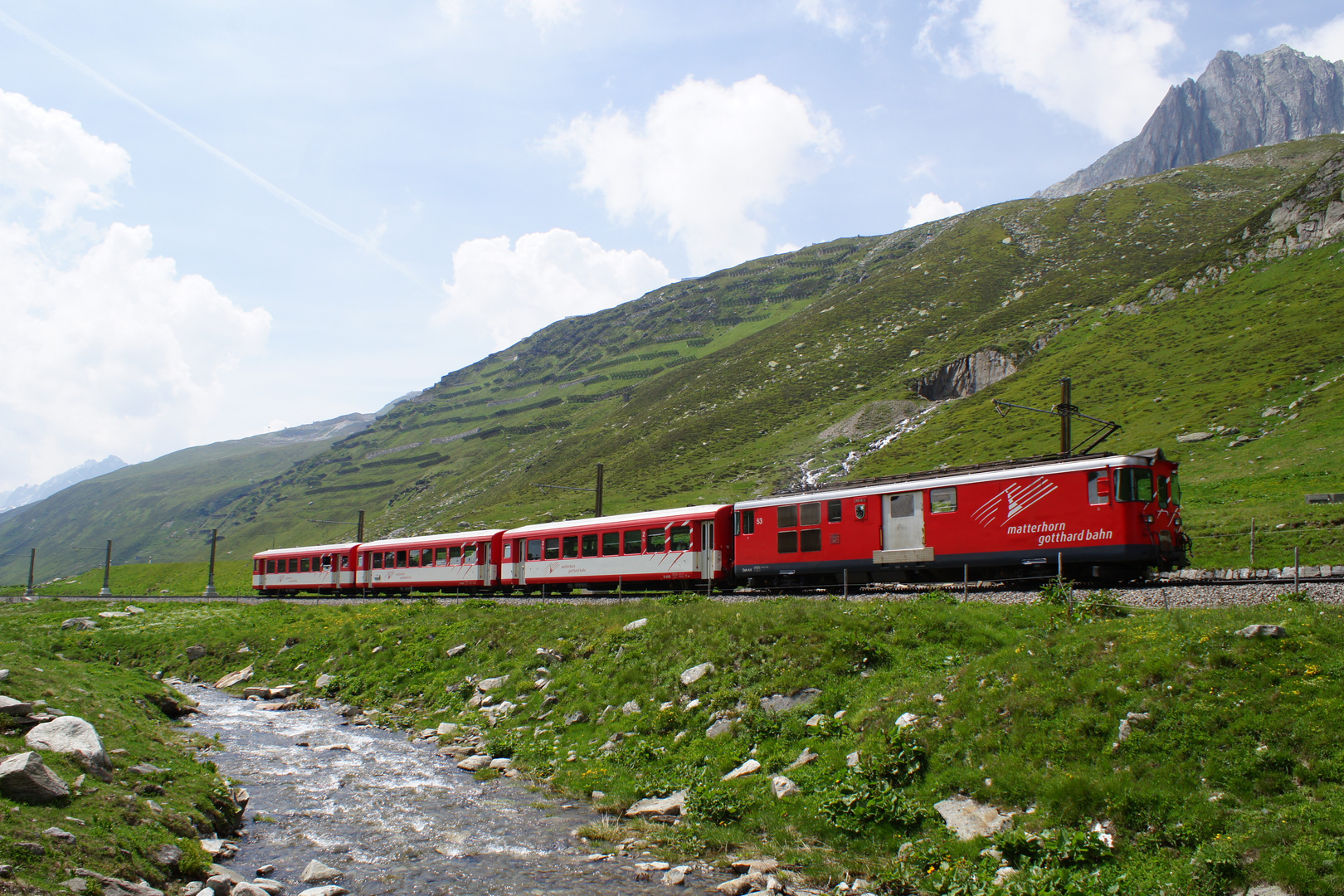 Matterhorn Gotthard Bahn am Oberalppass