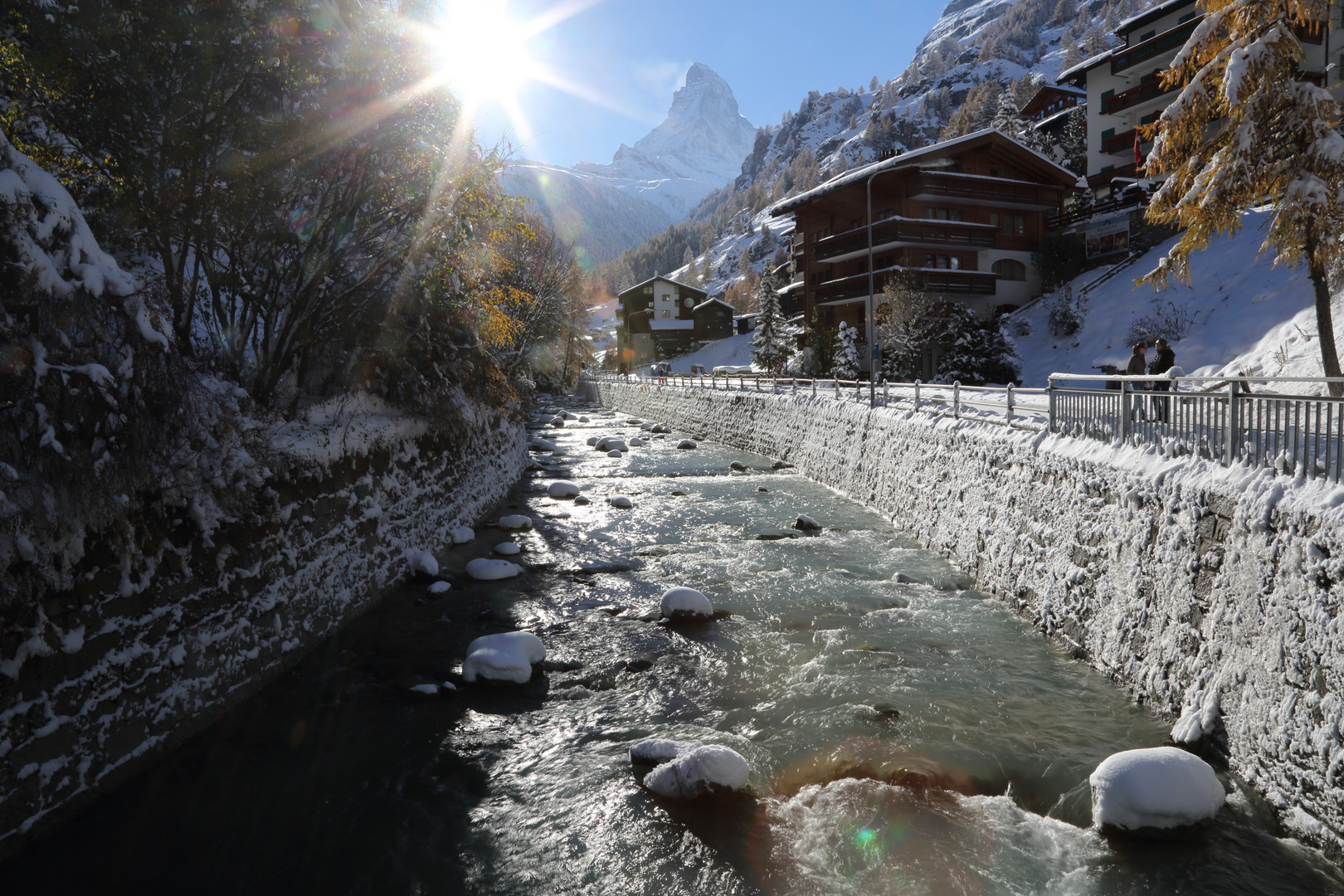 Matterhorn im Gegenlicht