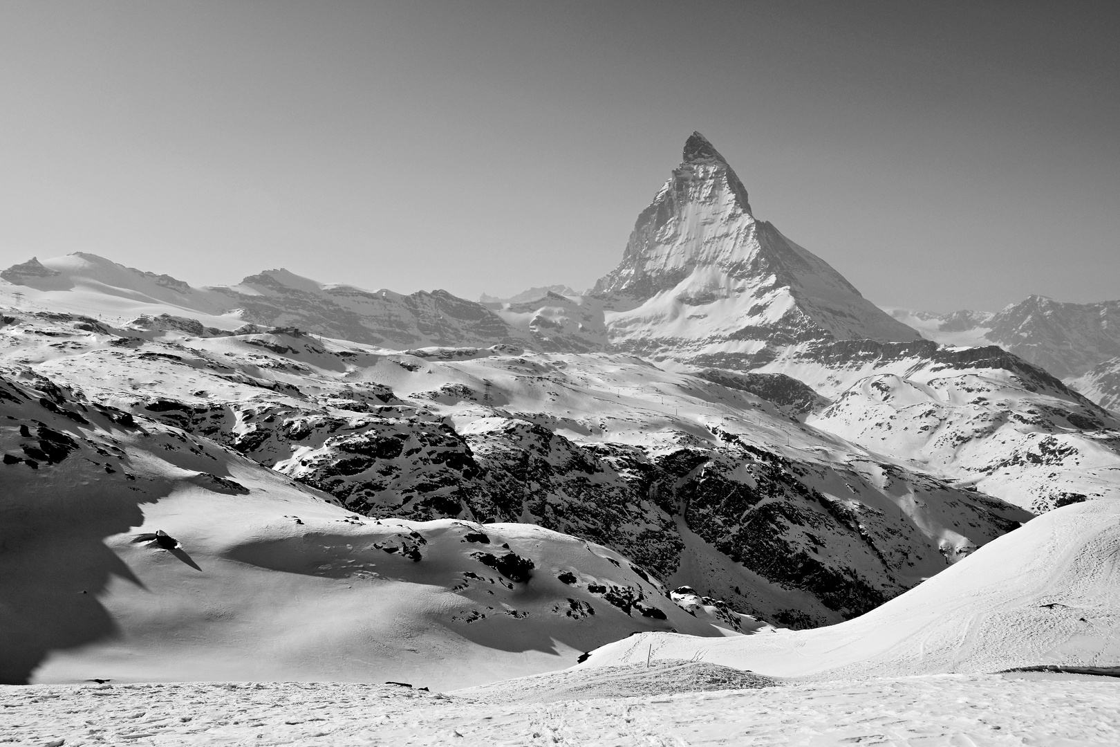 Matterhorn im Saharastaub 3