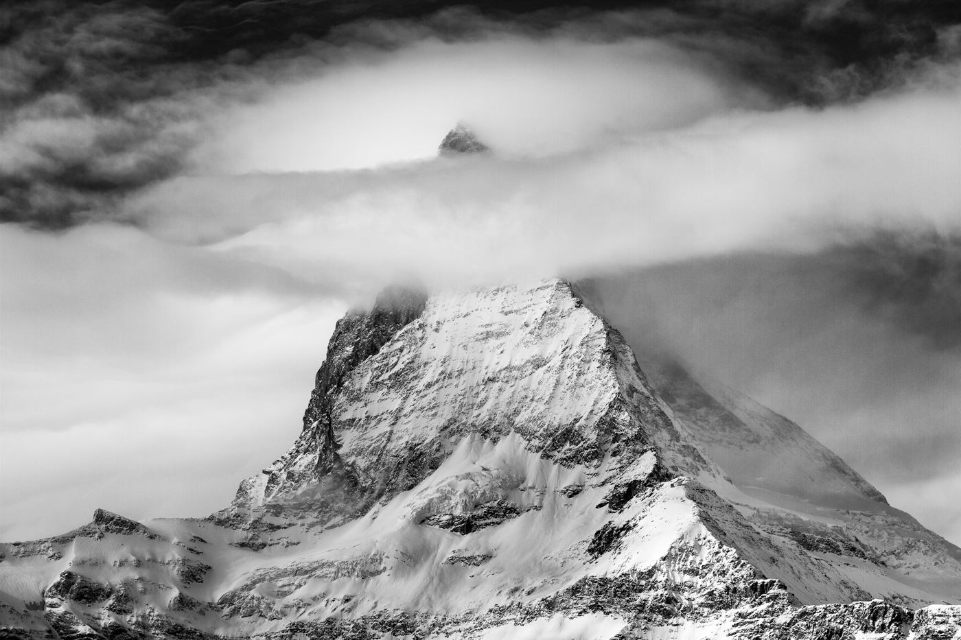 Matterhorn im Wolkenwirbel