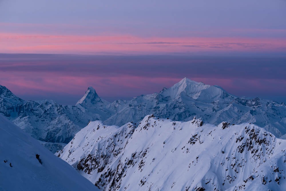 Matterhorn in Pastellfarben