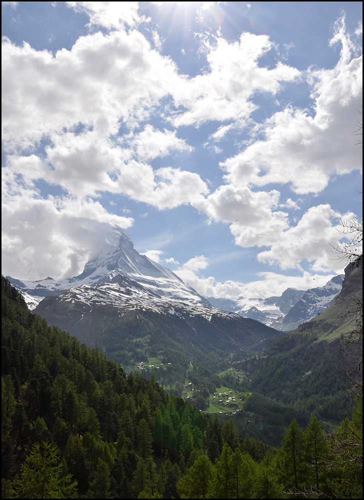 Matterhorn in Wolken